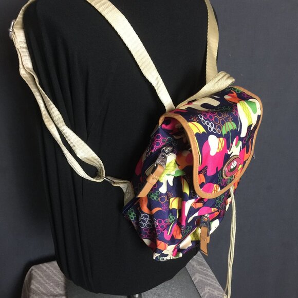 Adorable Lily Bloom Elephant Print Mini Backpack Nice Used Condition 🐘 - Picture 11 of 14